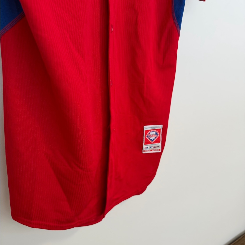 Majestic Phillies Red Baseball Jersey - Excellent condition - Picture 6 of 15